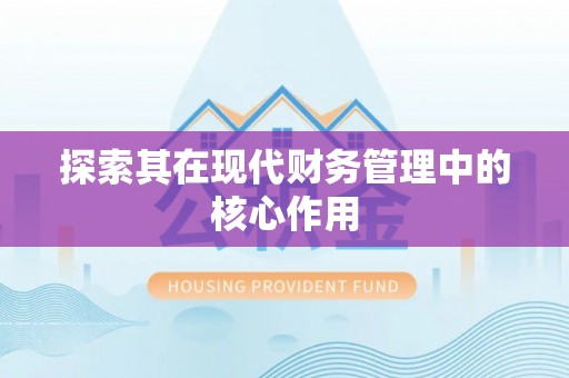 土城探索其在现代财务管理中的核心作用
